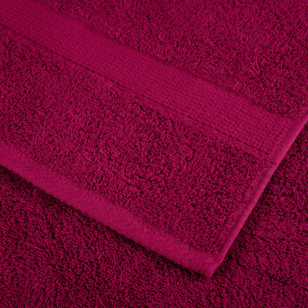 Handdoeken SOLUND 2 st 600 g/m² 100x200 cm bordeauxrood – afbeelding 6