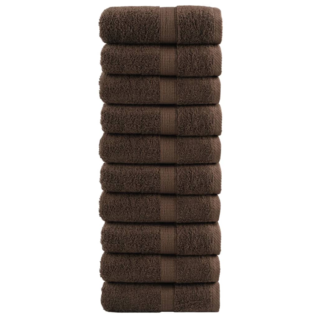 Gastendoekjes SOLUND 10 st 600 g/m² 30x50 cm bruin – afbeelding 1