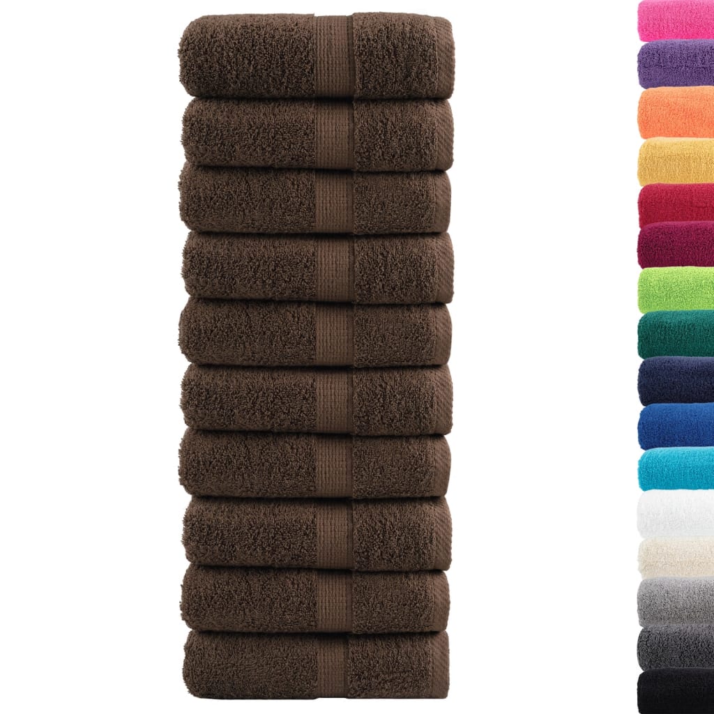Gastendoekjes SOLUND 10 st 600 g/m² 30x50 cm bruin – afbeelding 2