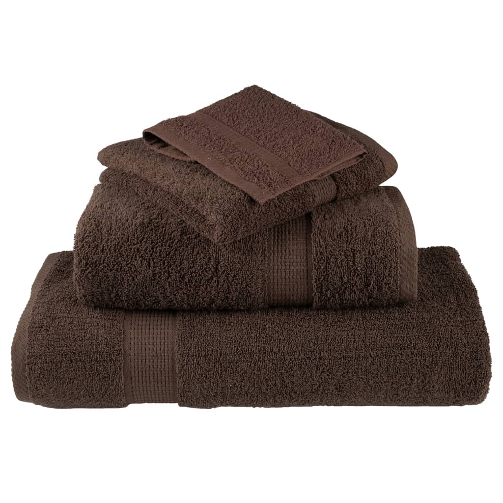 Badhanddoeken SOLUND 2 st 600 g/m² 100x150 cm bruin – afbeelding 4