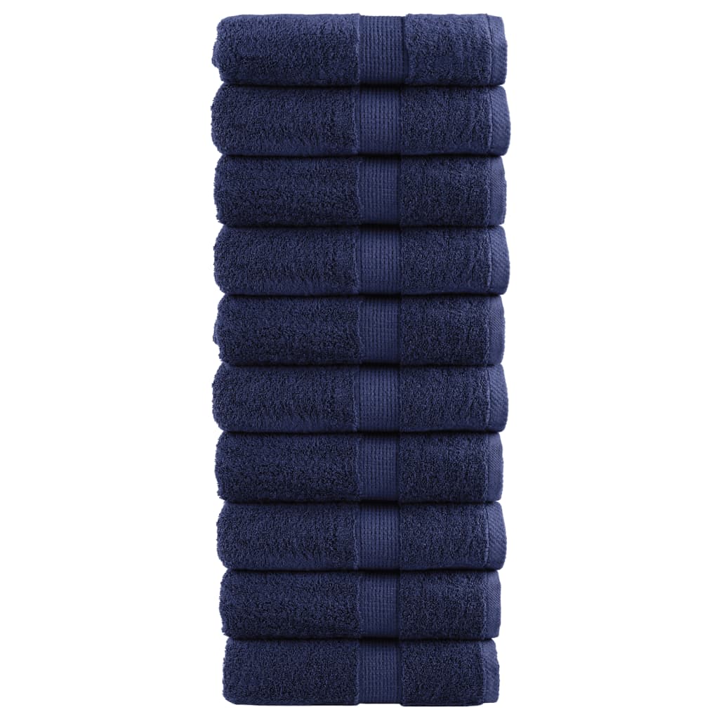 Gastendoekjes SOLUND 10 st 600 g/m² 30x50 cm marineblauw – afbeelding 1