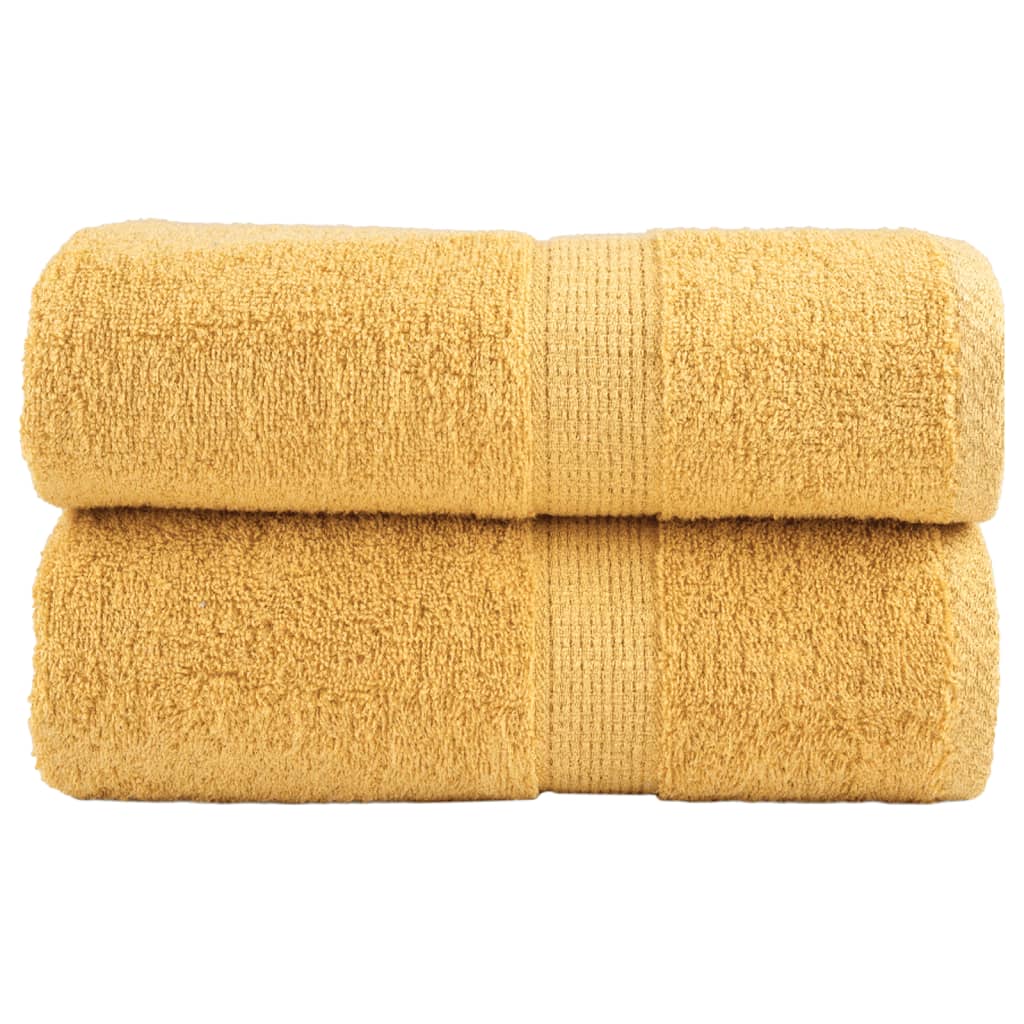 Gastendoekjes SOLUND 2 st 600 g/m² 30x50 cm goudkleurig – afbeelding 1