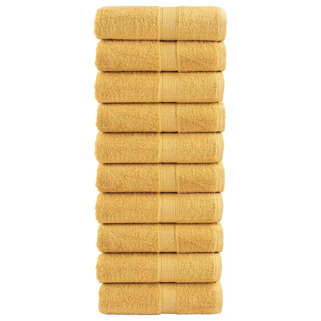 Gastendoekjes SOLUND 10 st 600 g/m² 30x50 cm goudkleurig – afbeelding 1