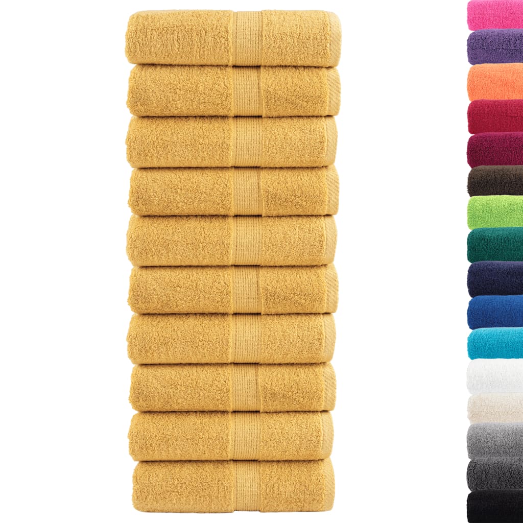 Gastendoekjes SOLUND 10 st 600 g/m² 30x50 cm goudkleurig – afbeelding 2