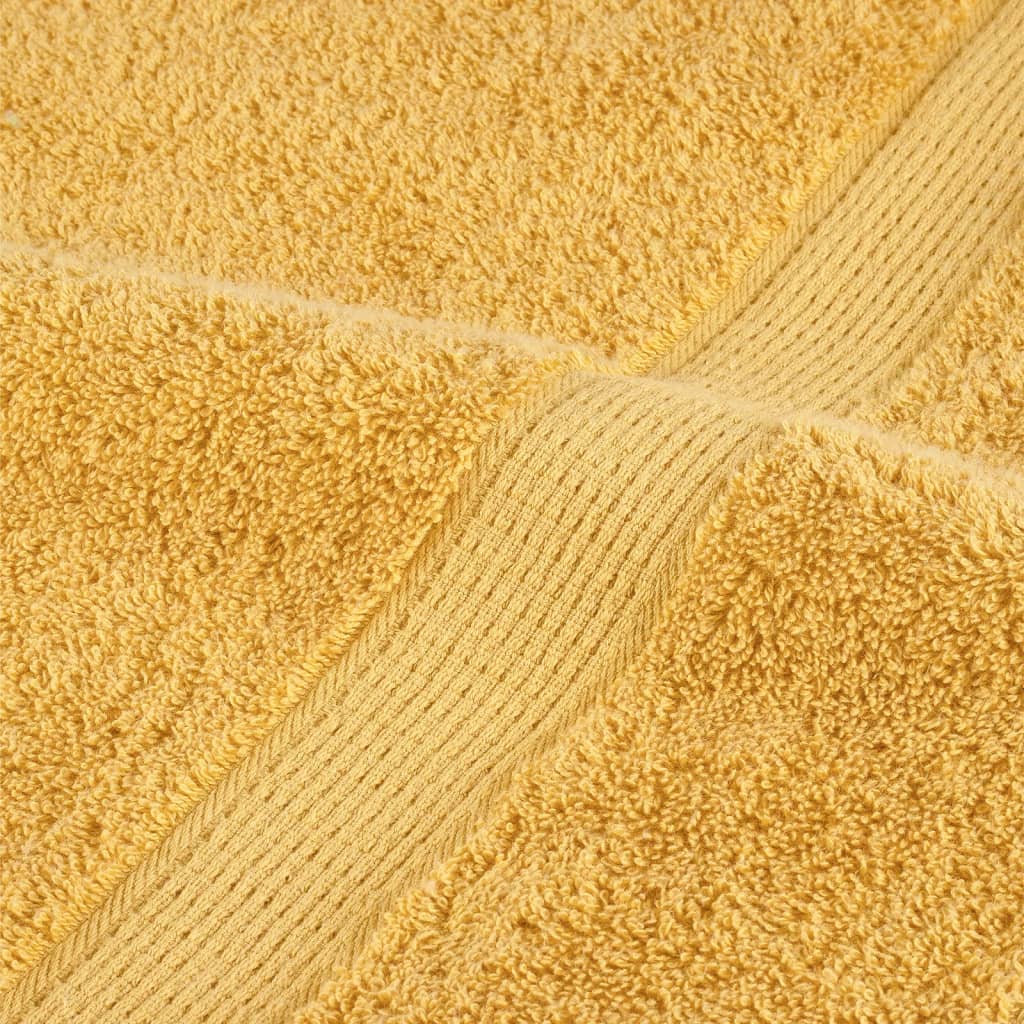 Badhanddoeken SOLUND 4 st 600 g/m² 70x140 cm goudkleurig – afbeelding 6