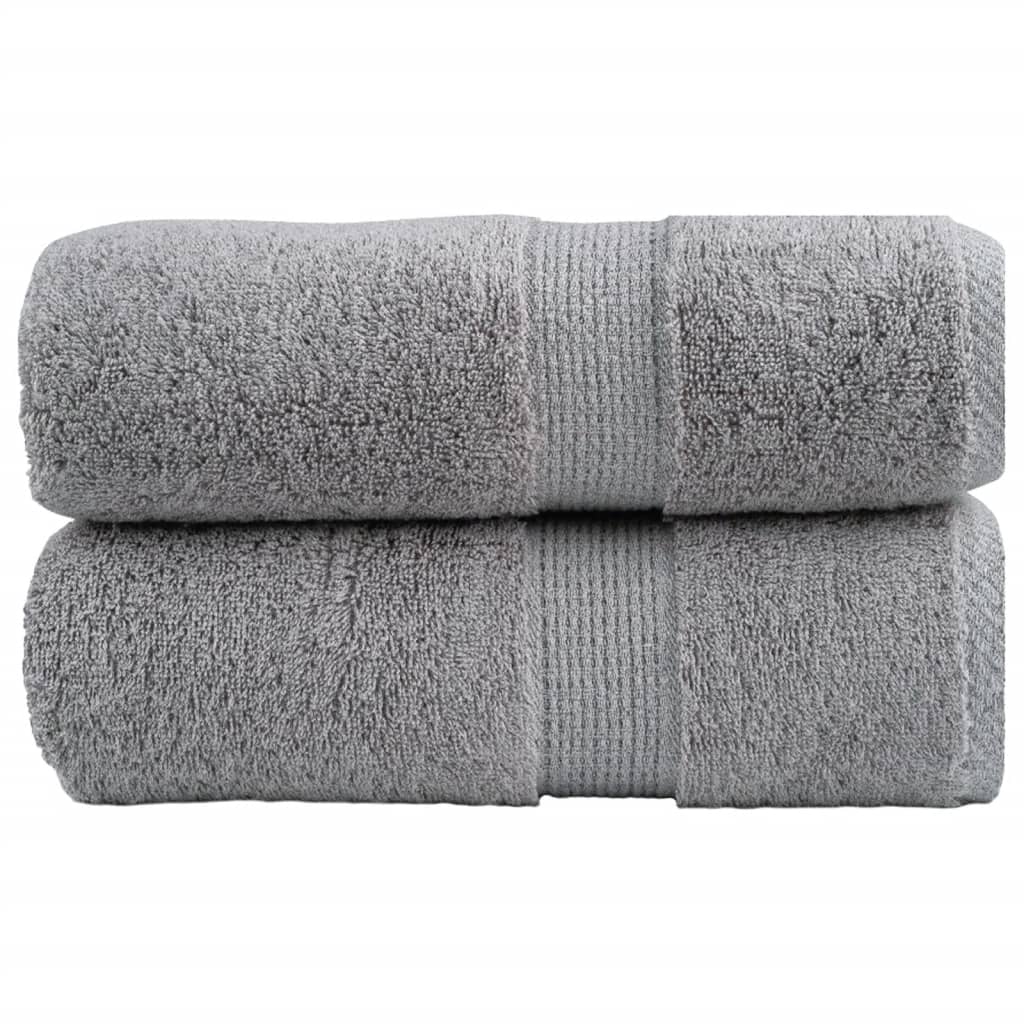 Premium washandjes SOLUND 2 stuks grijs 30x30cm 600 g/m²