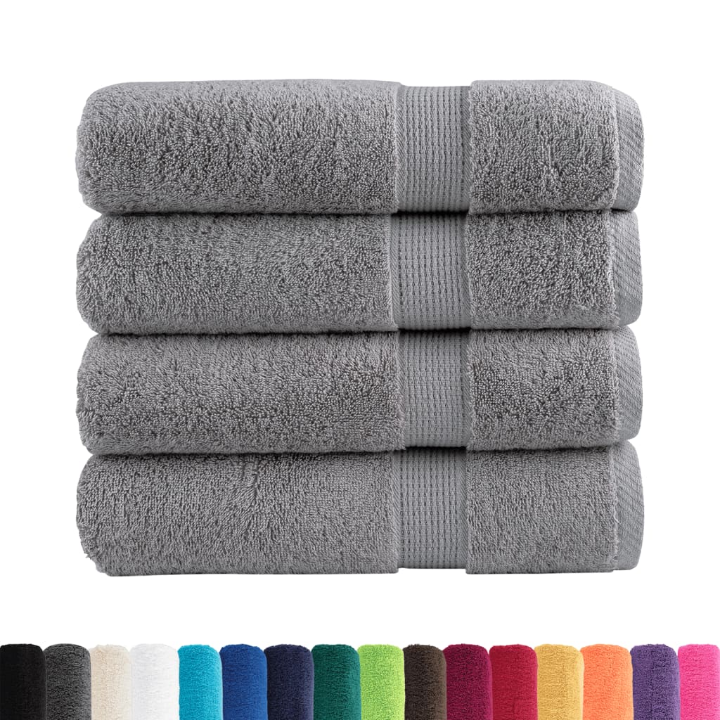 Badhanddoeken SOLUND 4 st 600 g/m² 70x140 cm grijs – afbeelding 2