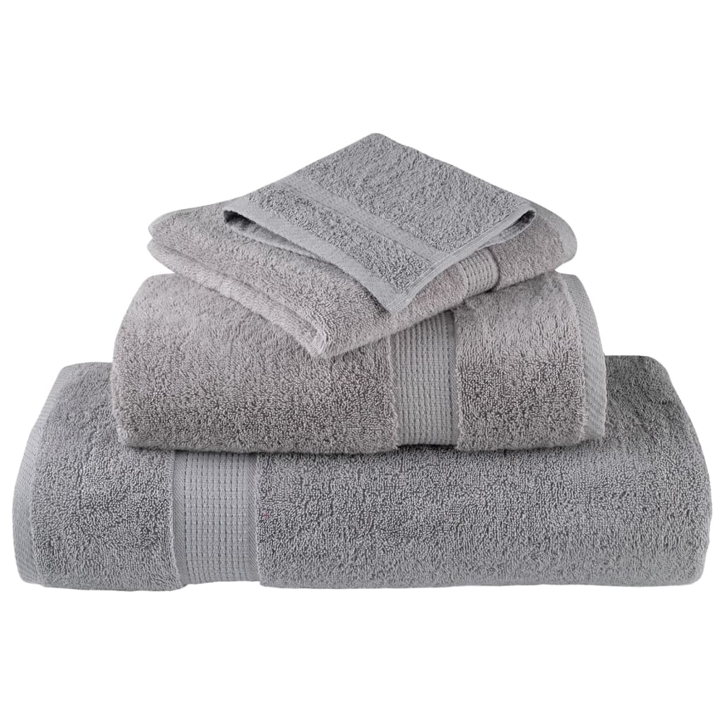 Badhanddoeken SOLUND 4 st 600 g/m² 70x140 cm grijs – afbeelding 4
