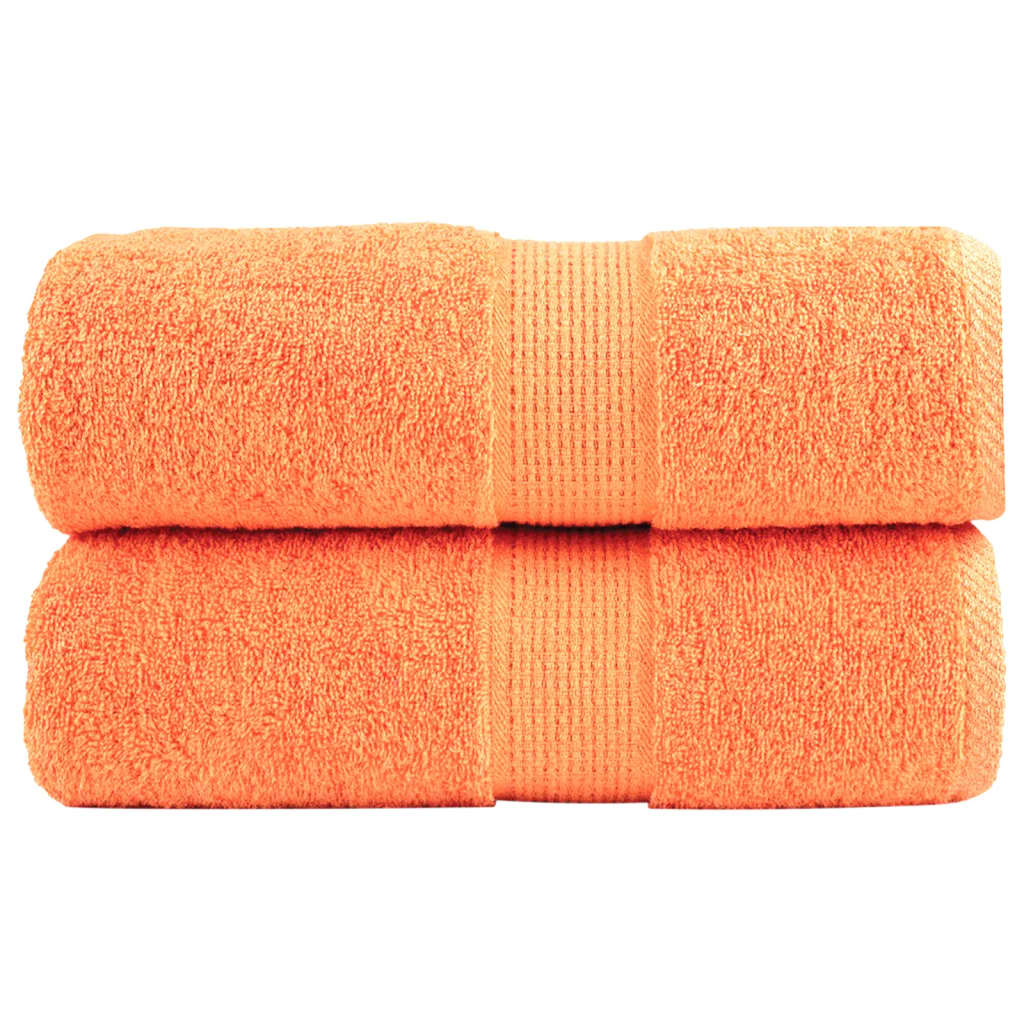 Premium washandjes SOLUND 2 stuks oranje 30x30 cm 600 g/m2
