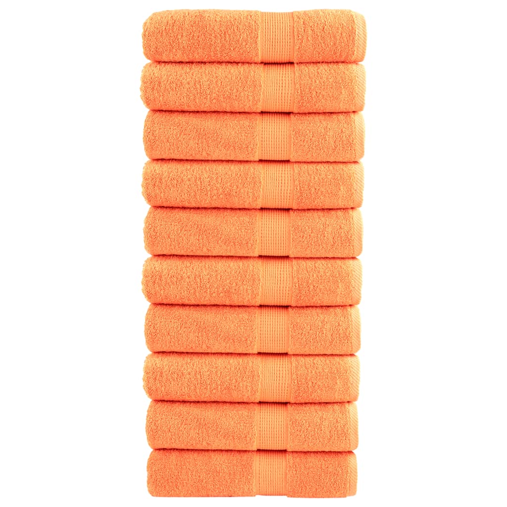 Badhanddoeken SOLUND 10 st 600 g/m² 70x140 cm oranje