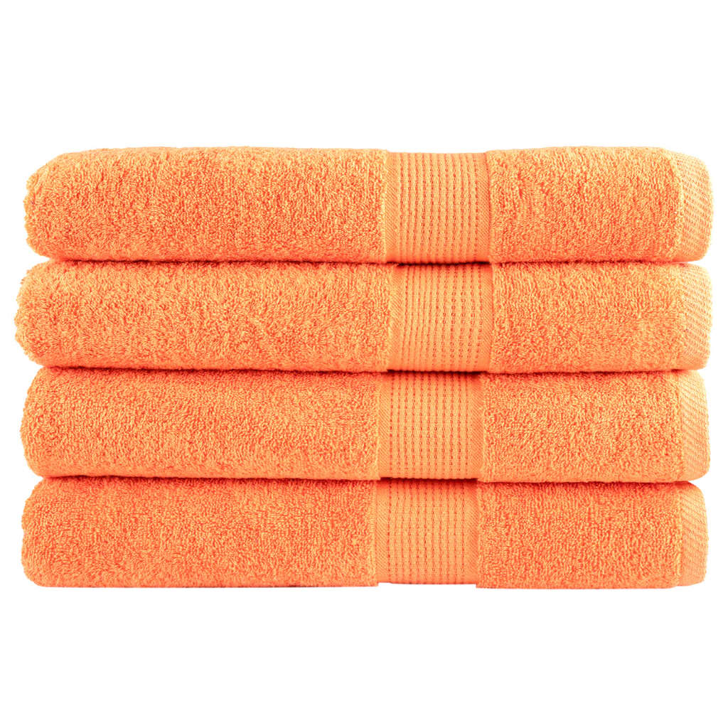 Handdoeken SOLUND 4 st 600 g/m² 100x200 cm oranje – afbeelding 1