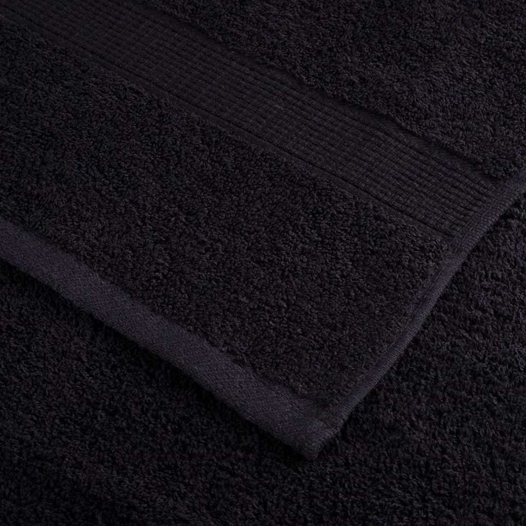 Gastendoek SOLUND 4 pcs Zwart 15 x 21 cm 550 gsm – afbeelding 5