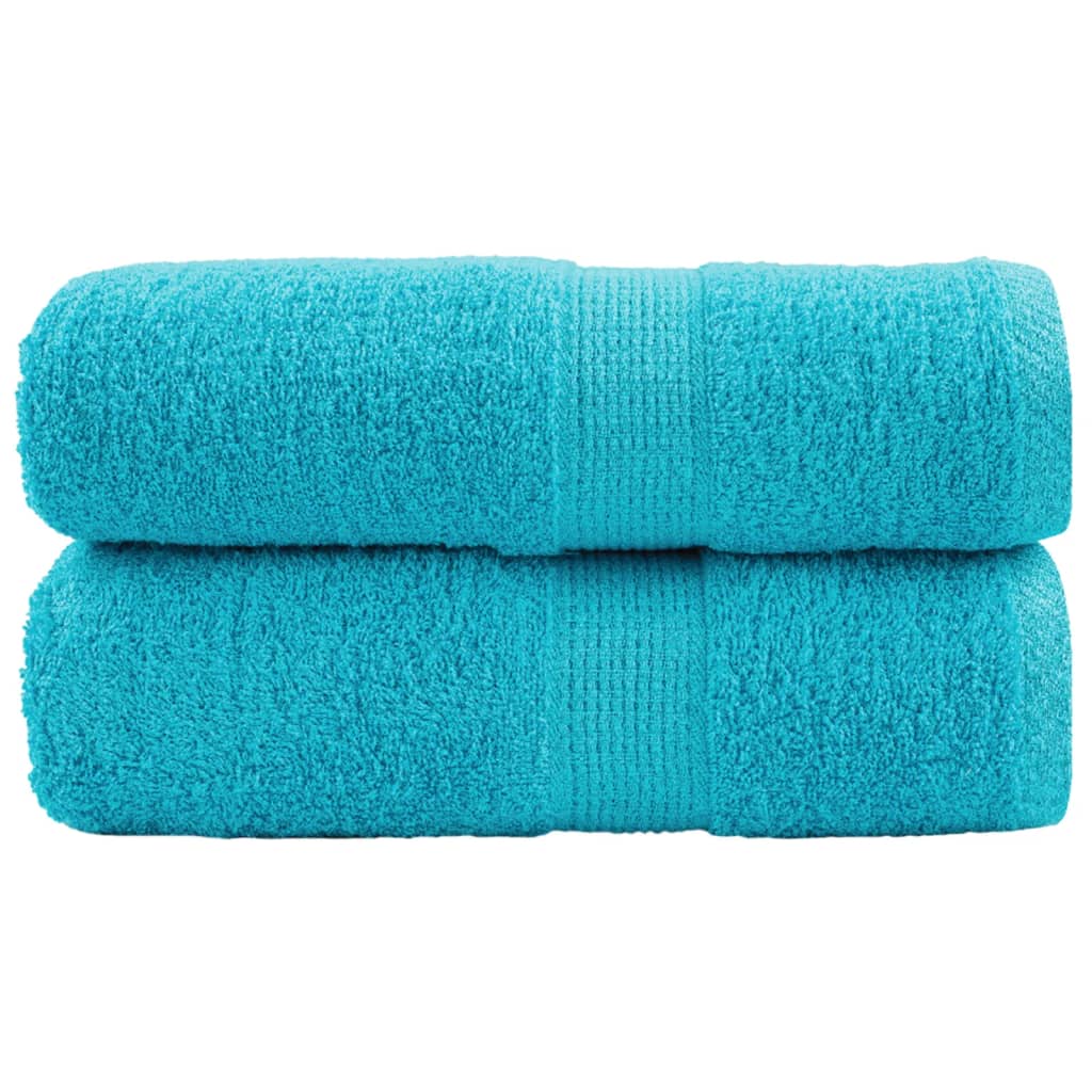Premium washandjes SOLUND 2 st turquoise 30x30 cm 600 g/m2