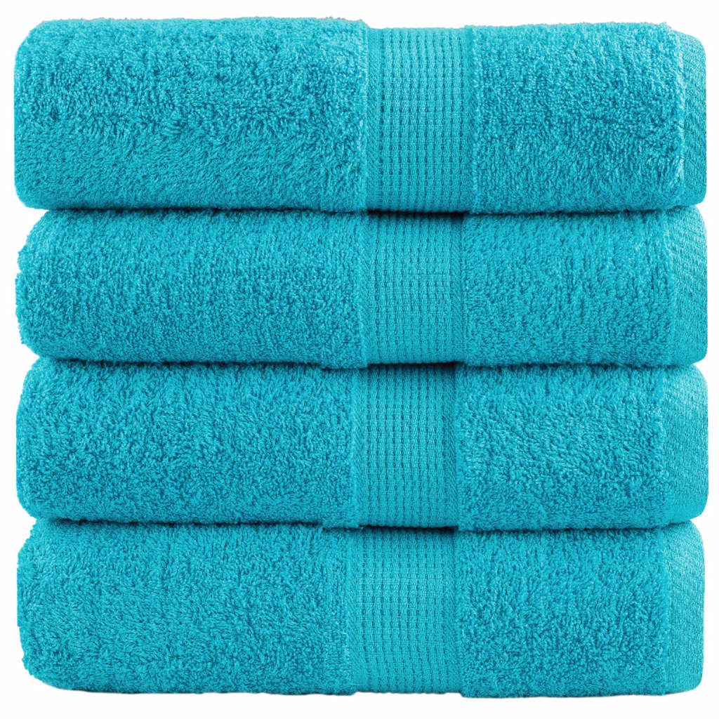 Gastendoekjes SOLUND 4 st 600 g/m² 30x50 cm turquoise – afbeelding 1