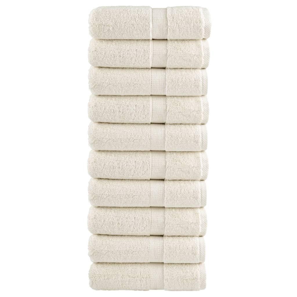 Gastendoekjes SOLUND 10 st 600 g/m² 30x50 cm crèmekleurig – afbeelding 1
