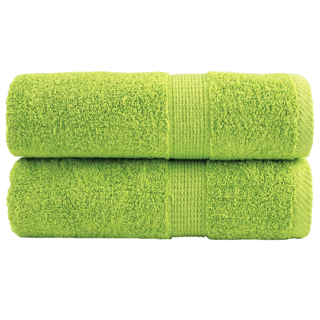 Premium washandjes SOLUND 2 st appelgroen 30x30 cm 600 g/m2 – afbeelding 1