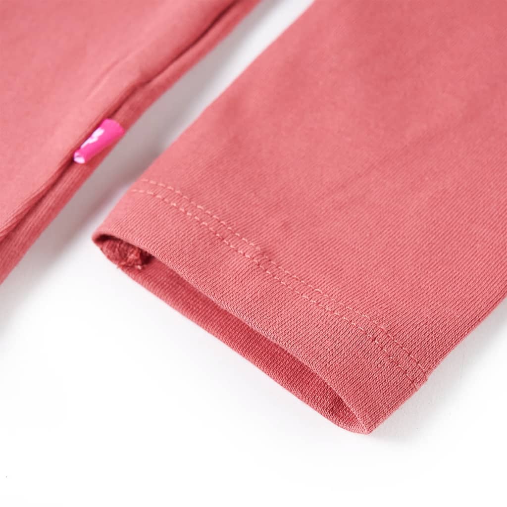 Kindershirt met lange mouwen 140 oudroze – afbeelding 5