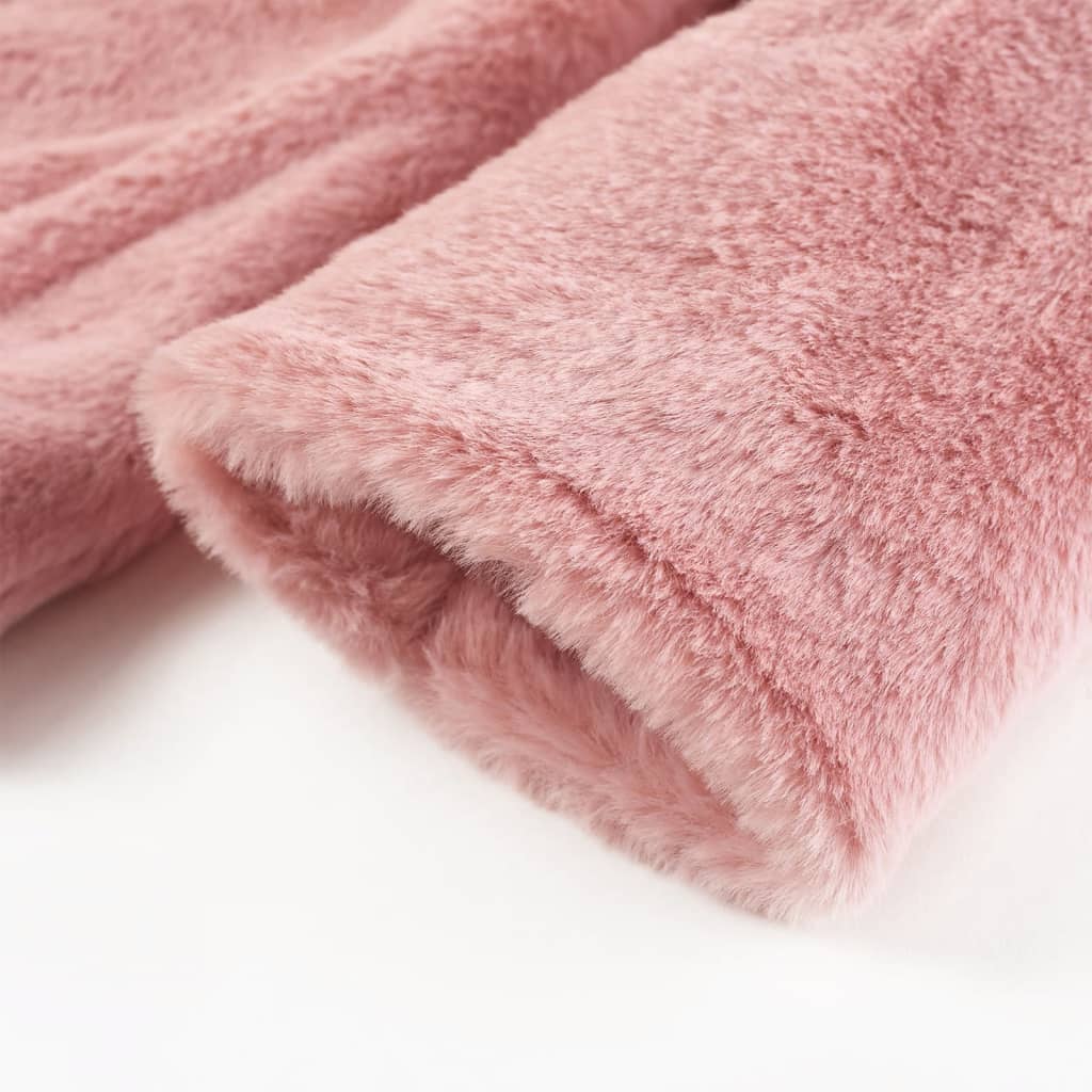 Kinderjas 116 kunstvacht roze – afbeelding 5