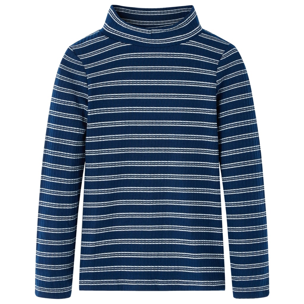 Kindershirt met lange mouwen 140 marineblauw – afbeelding 1