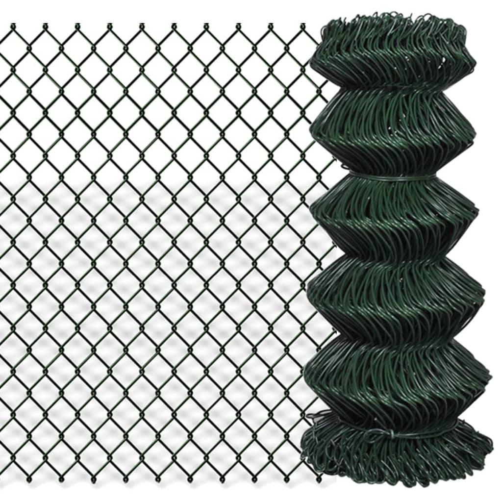 Gaashek 0,8x25 m staal groen
