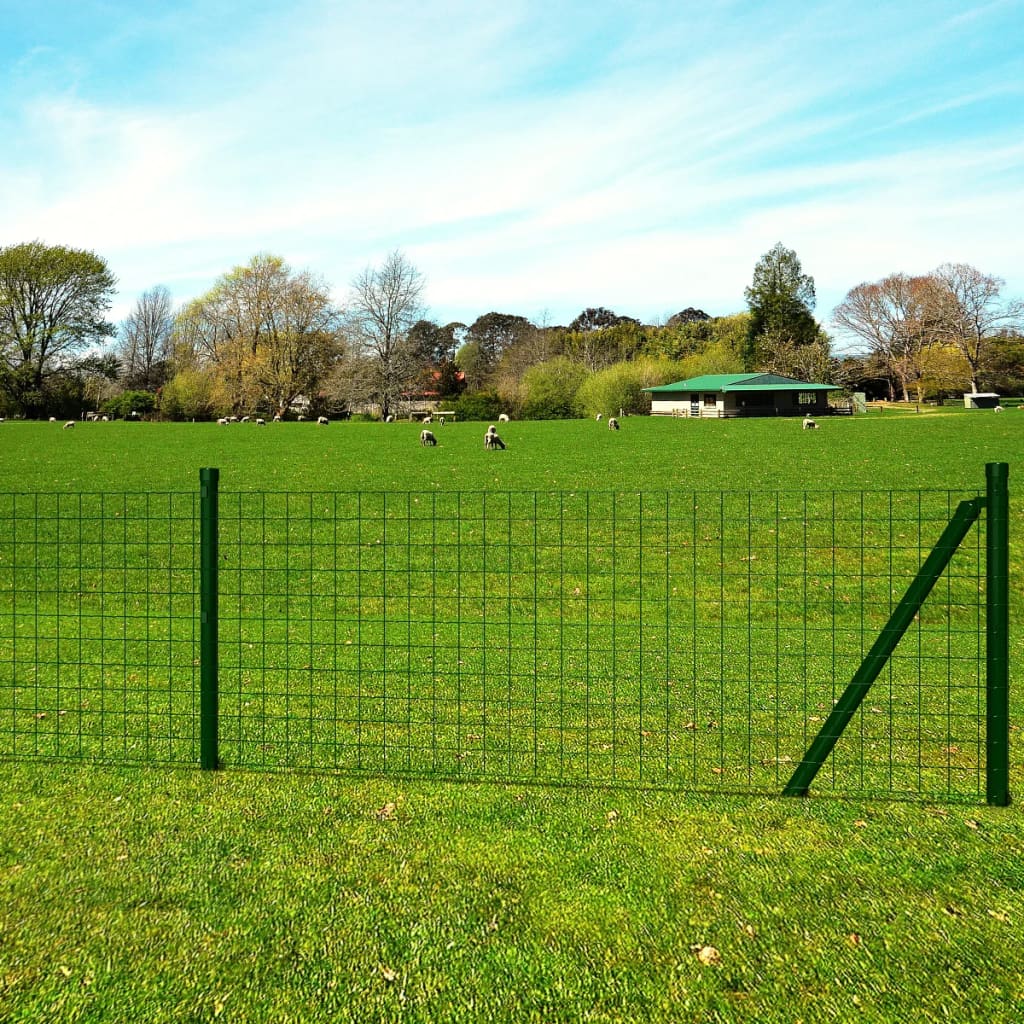 Eurohek 10x1,5 m staal groen – afbeelding 1
