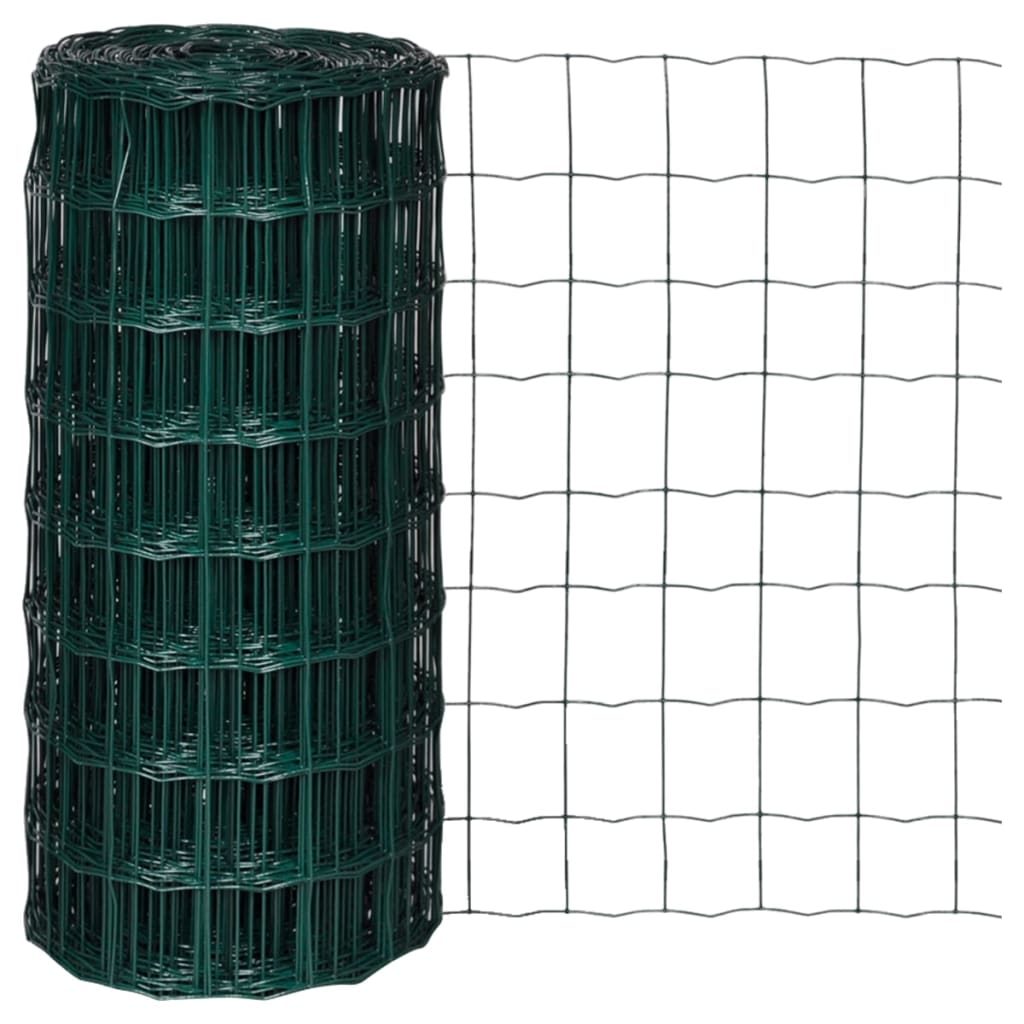 Euro hek 10x0,8 m staal groen