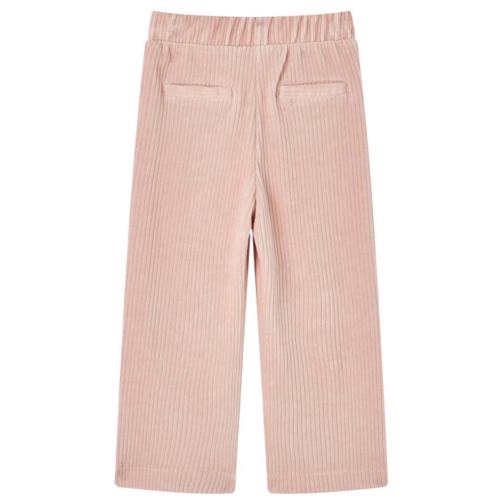 Kinderbroek 128 ribfluweel Lichtroze – afbeelding 2