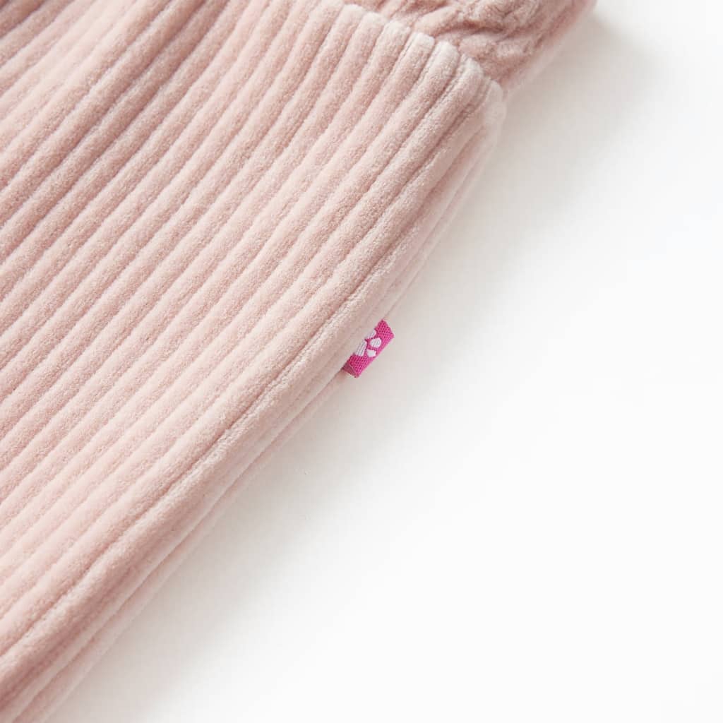 Kinderbroek 128 ribfluweel Lichtroze – afbeelding 4