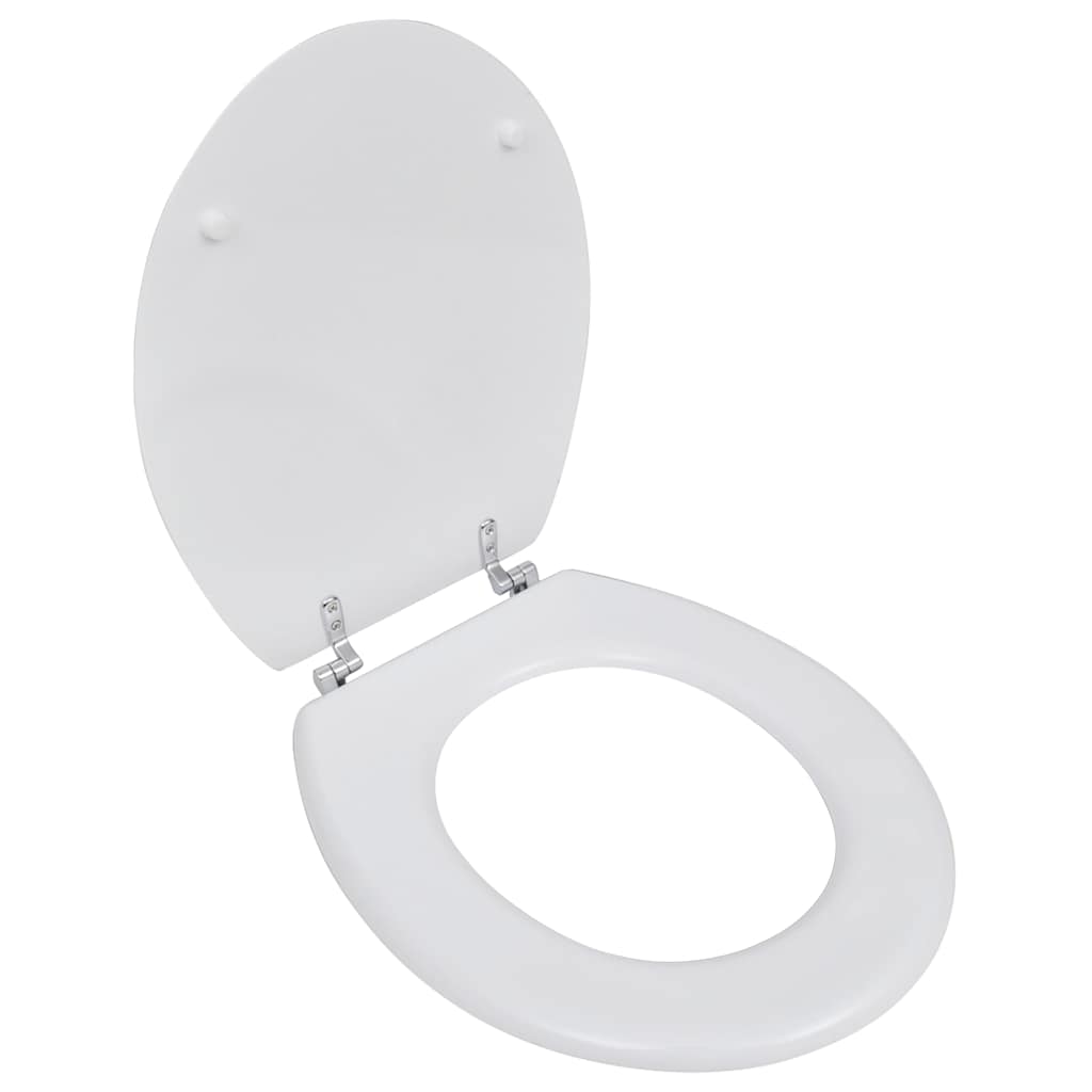 Toiletbril simpel ontwerp MDF wit