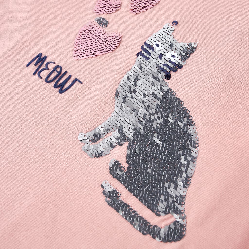 Kindershirt met lange mouwen 116 lichtroze – afbeelding 4