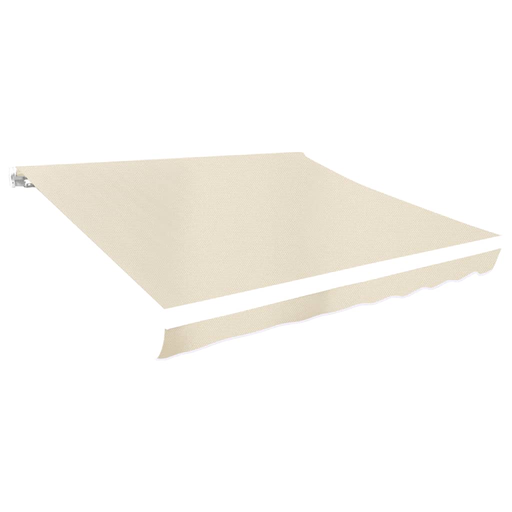 Vervangingsdoek voor luifel 6x3 m polyester crèmekleurig