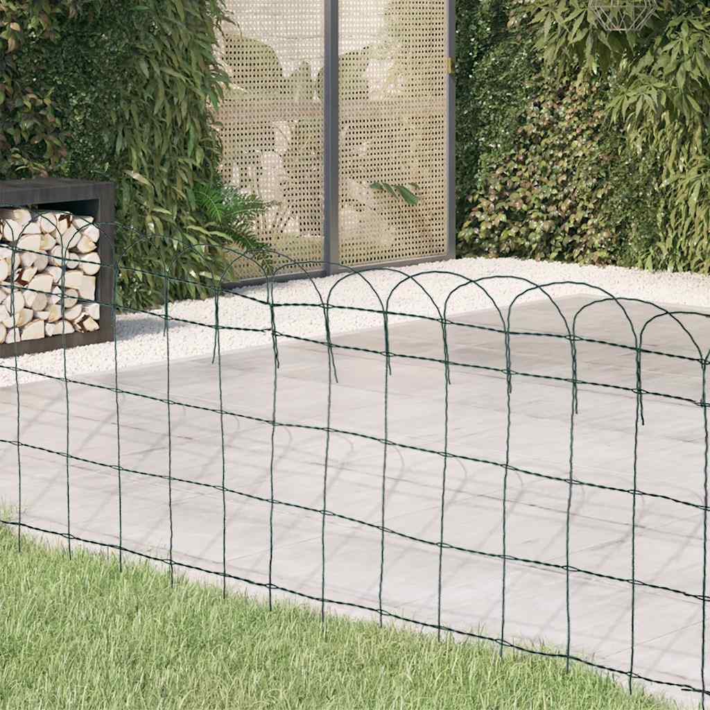 Borderafscheiding 25x0,65 m gepoedercoat ijzer