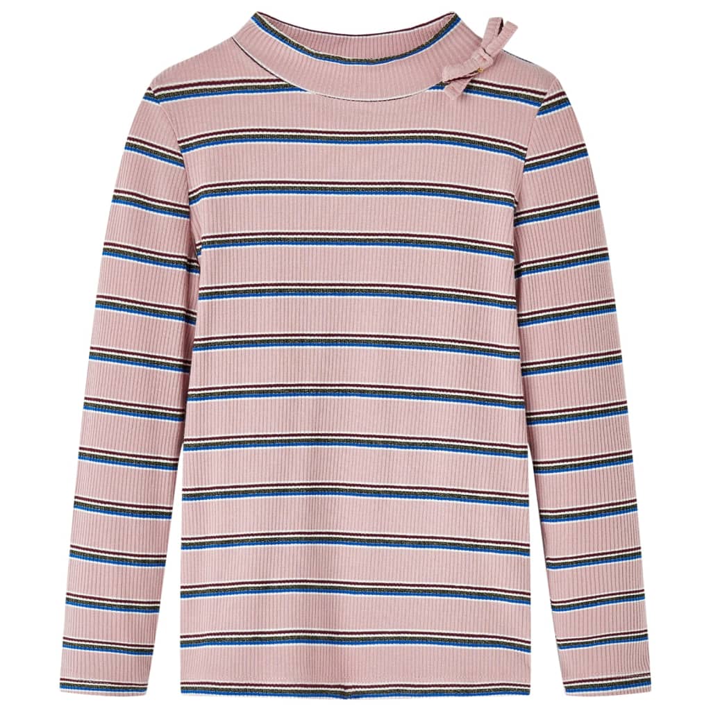 Kindershirt met lange mouwen 128 lichtroze – afbeelding 1