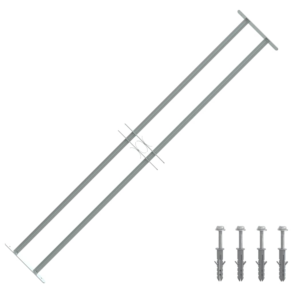 Raamroosters 1000-1500 mm Gegalvaniseerd staal Zilverkleurig