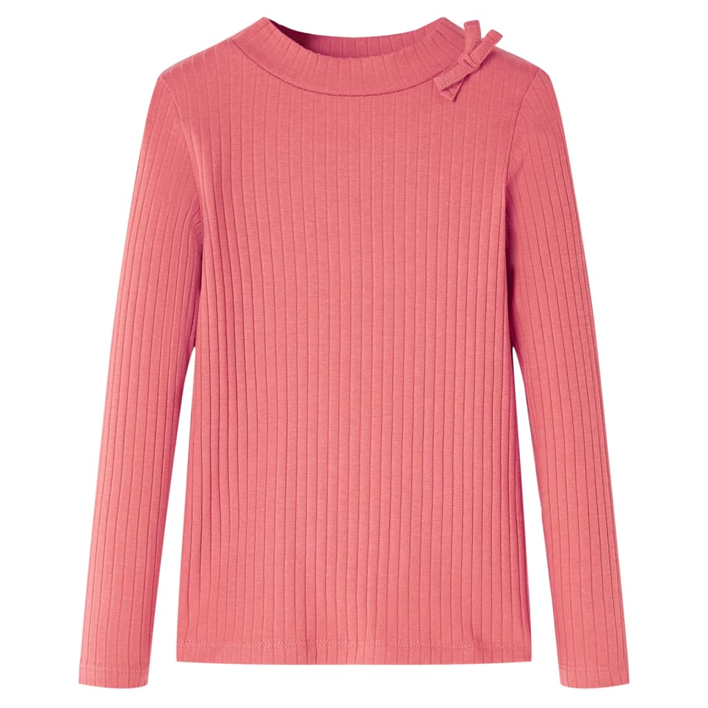 Kindershirt met lange mouwen 128 oudroze