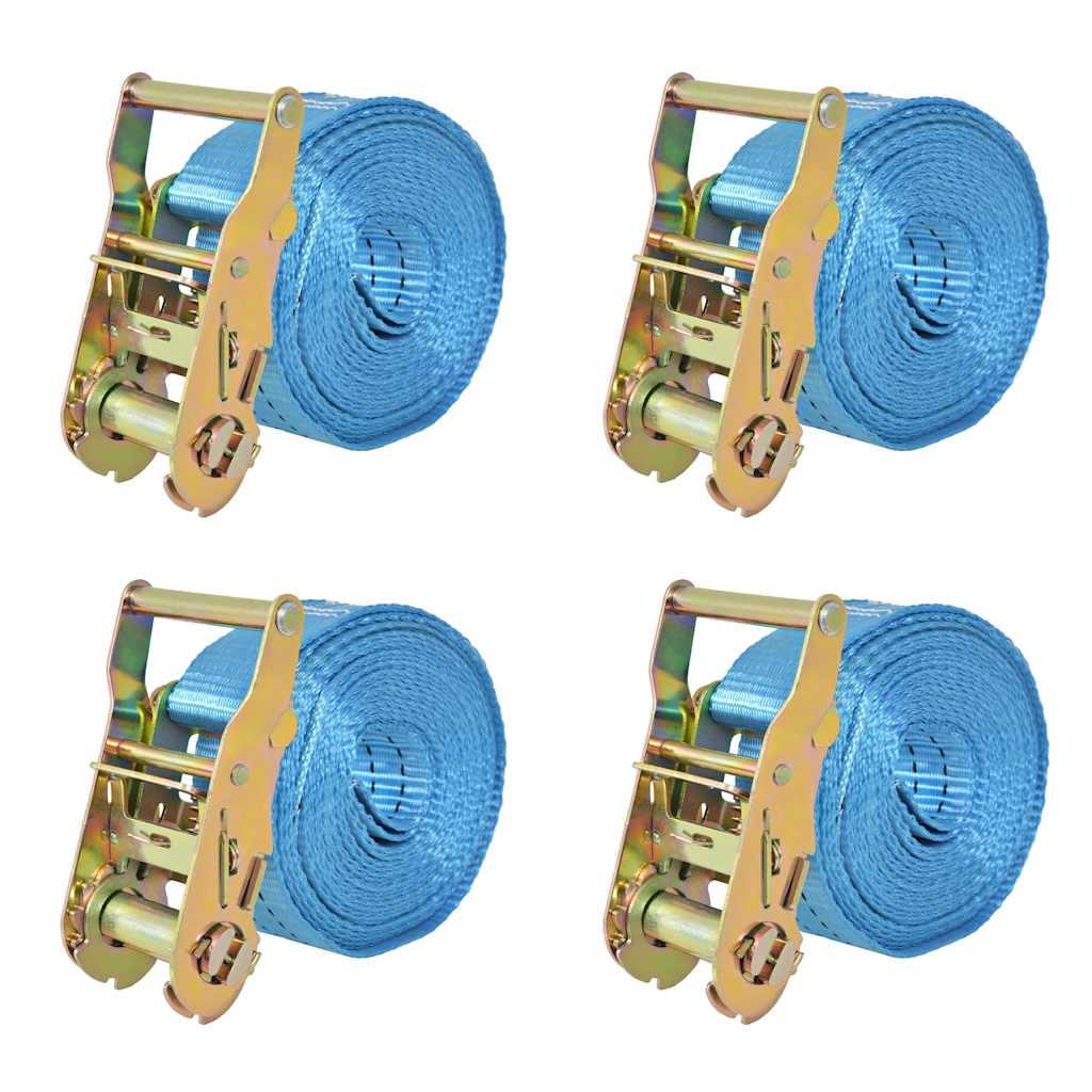 Spanbanden 2 ton 6mx38mm blauw 4 st