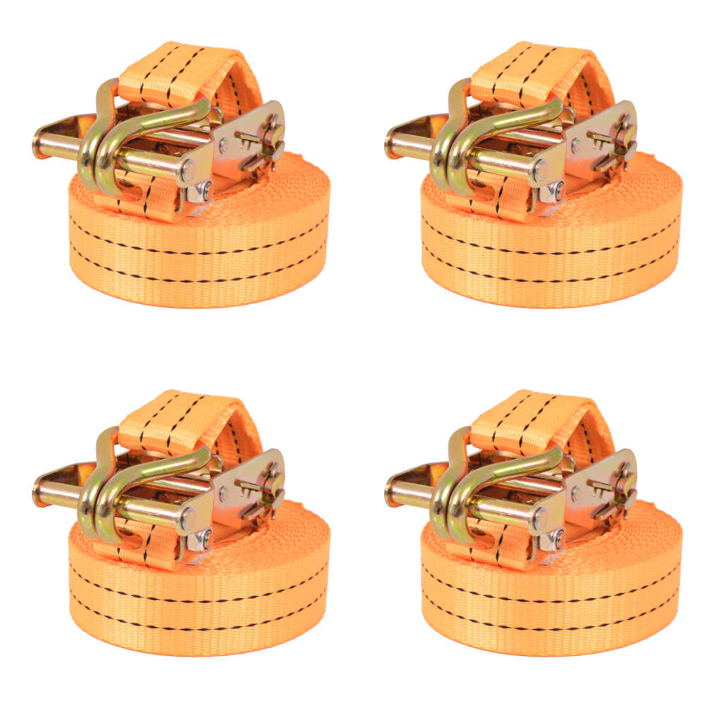 Spanbanden 1 ton 6mx38mm oranje 4 st