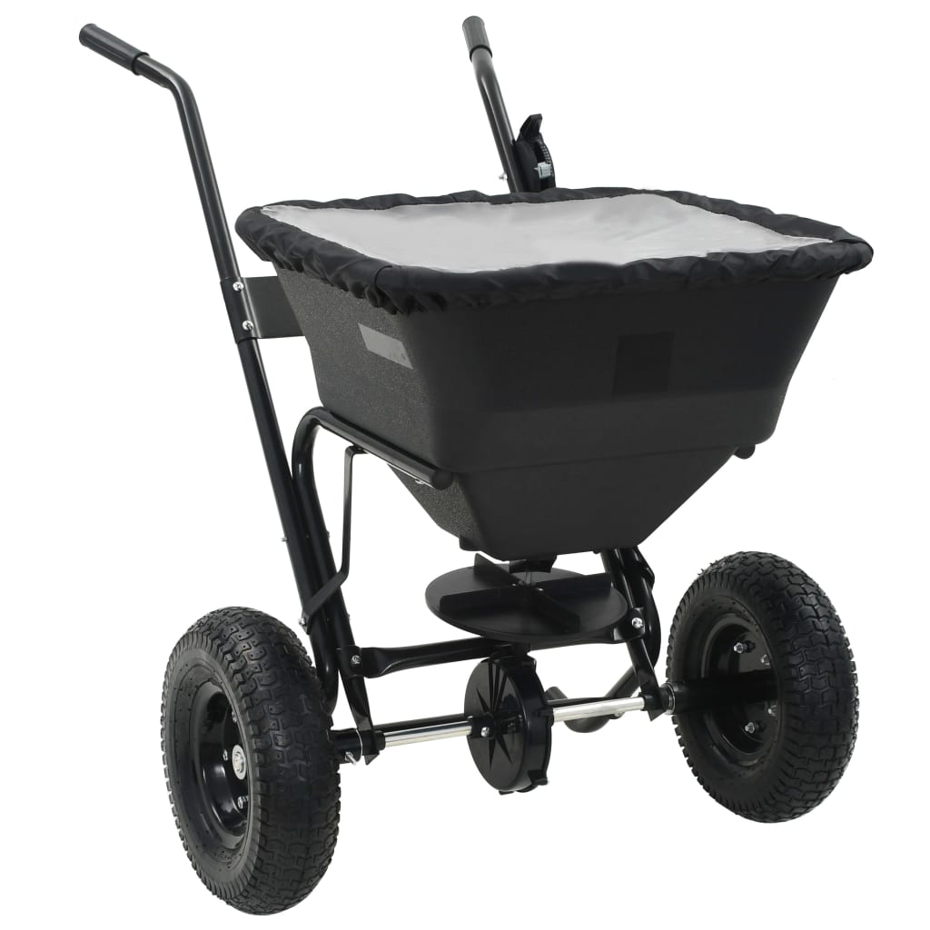 Strooiwagen duwmodel 45 L 106x73x76 cm PVC en staal