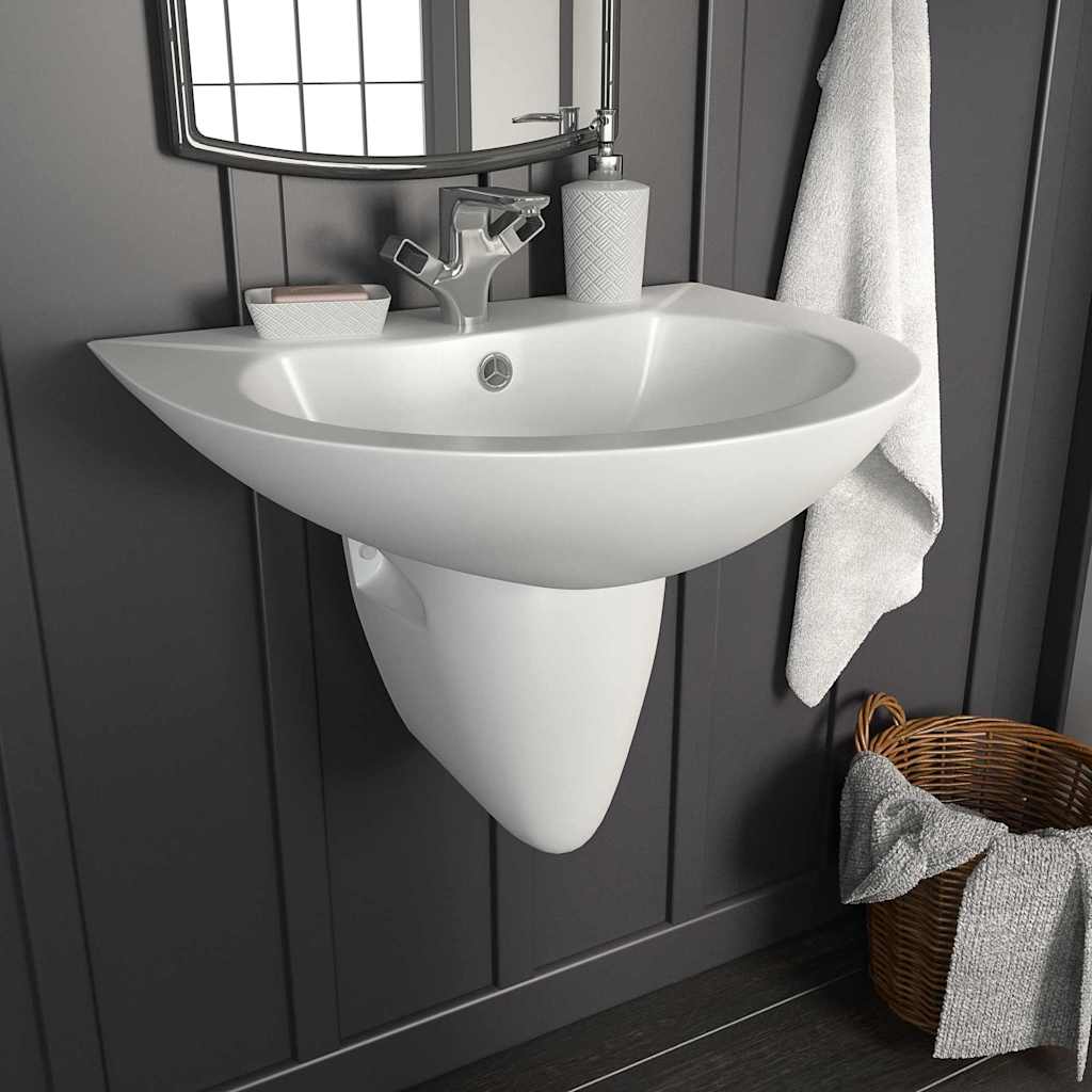 Wasbak Wit 52 x 45 x 49 cm Geglazuurd Keramiek – afbeelding 1