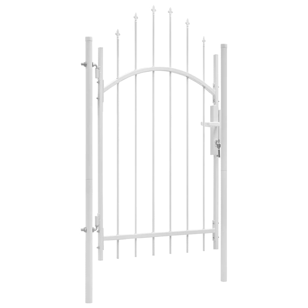 Tuinpoort Woerden staal 1x2,45 m wit