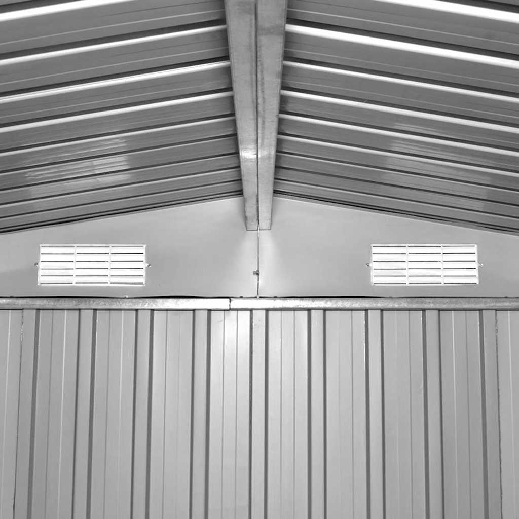 Tuinschuur 257x298x178 cm metaal bruin – afbeelding 9