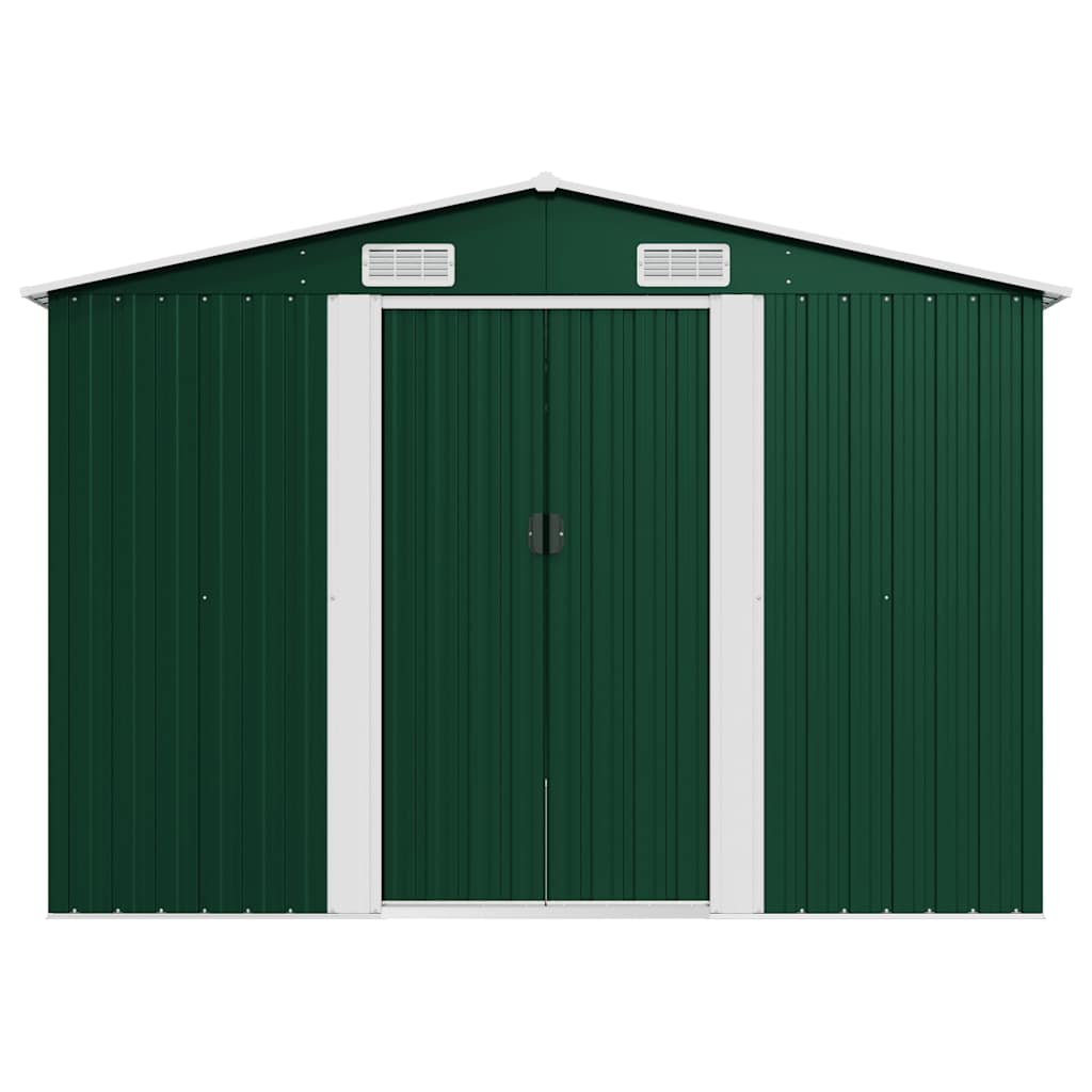 Tuinschuur 257x580x181 cm metaal groen – afbeelding 5