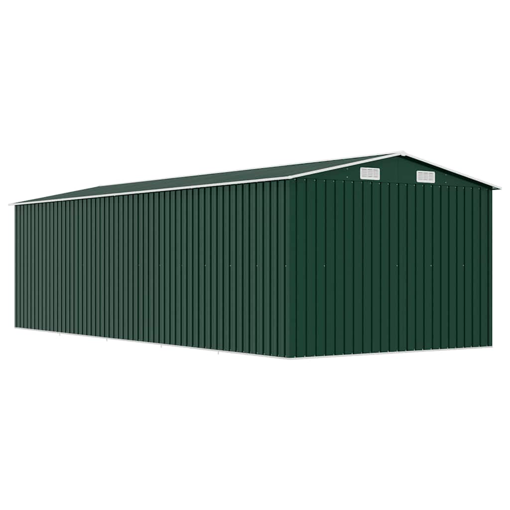 Tuinschuur 257x580x181 cm metaal groen – afbeelding 7