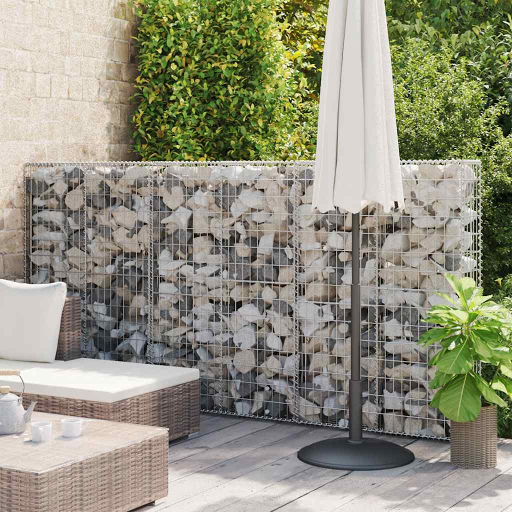 Schanskorfmuur met deksels 100x20x150 cm gegalvaniseerd staal
