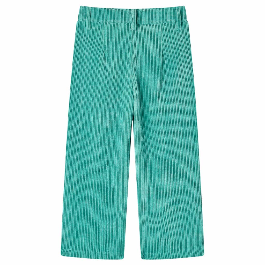 Kinderbroek 116 ribfluweel mintgroen – afbeelding 2