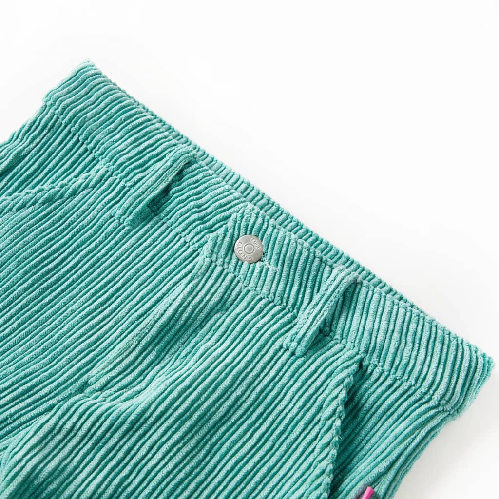 Kinderbroek 116 ribfluweel mintgroen – afbeelding 3