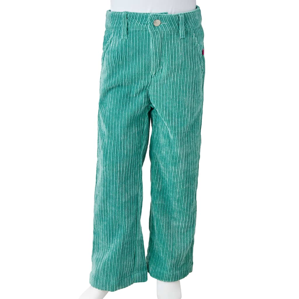 Kinderbroek 116 ribfluweel mintgroen – afbeelding 8