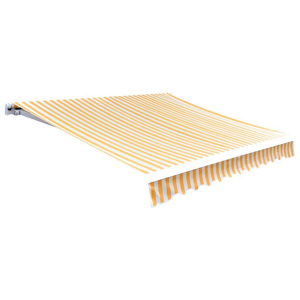 Vervangingsdoek voor luifel 4,5x3 m polyester oranje en wit