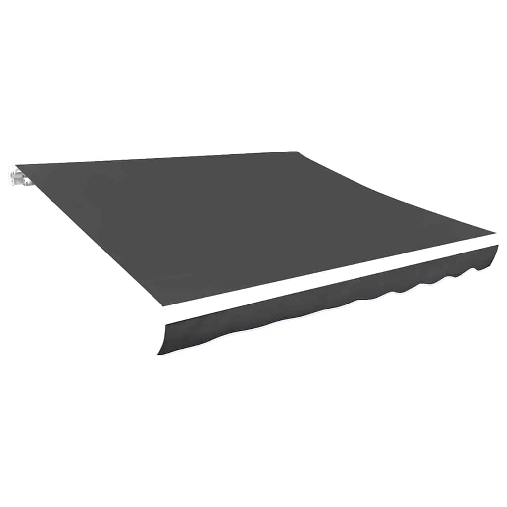 Vervangingsdoek voor luifel 4,5x3 m polyester grijs