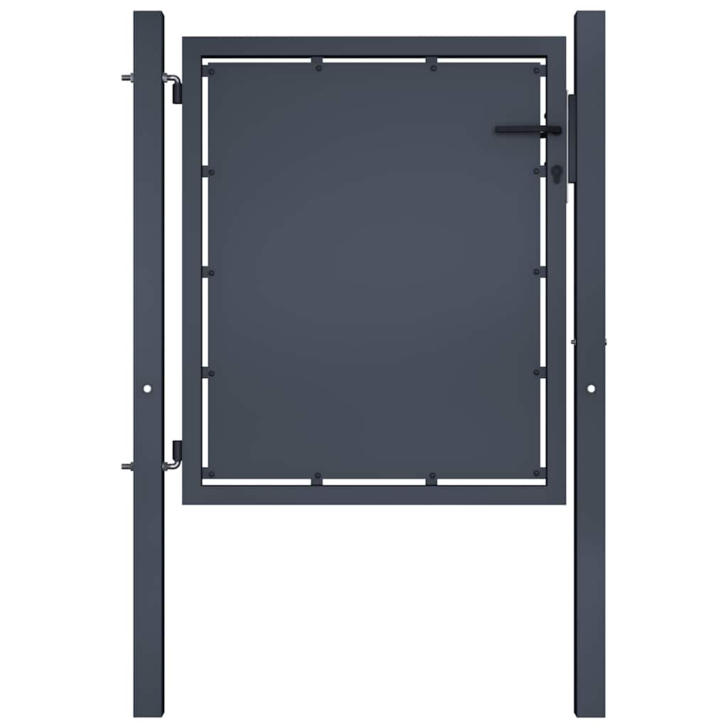 Tuinpoort staal 100x75 cm antraciet